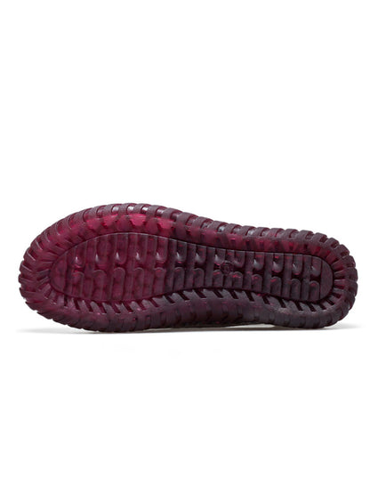 Women Summer Leather Spliced Flat Sandals