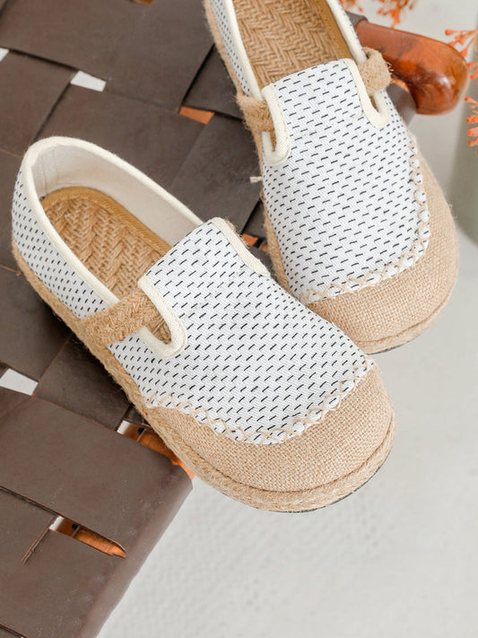 Women Summer Canvas Stitching Flat Shoes