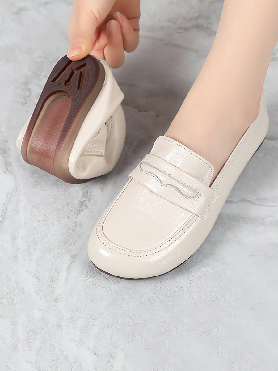 Women Casual Genuine Leather Soft Leather