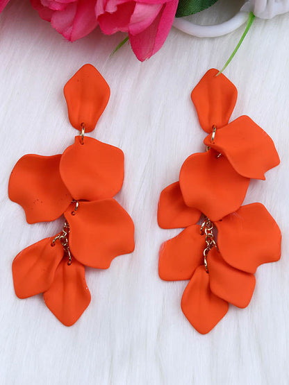 Chains Flower Shape Earrings Accessories