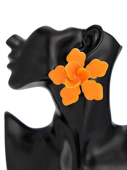 Flower Shape Drop Earrings