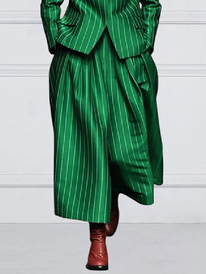 Loose Wide Leg Striped Casual Pants Bottoms Trousers