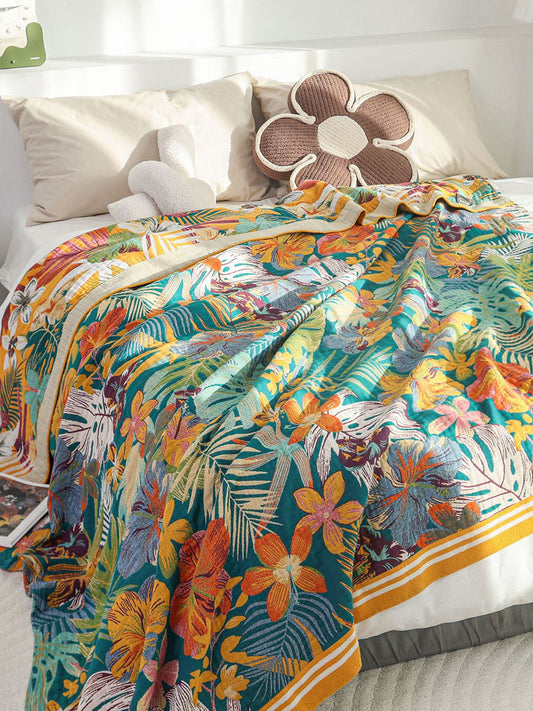 Cotton Queen Bedcover Sofa Blanket