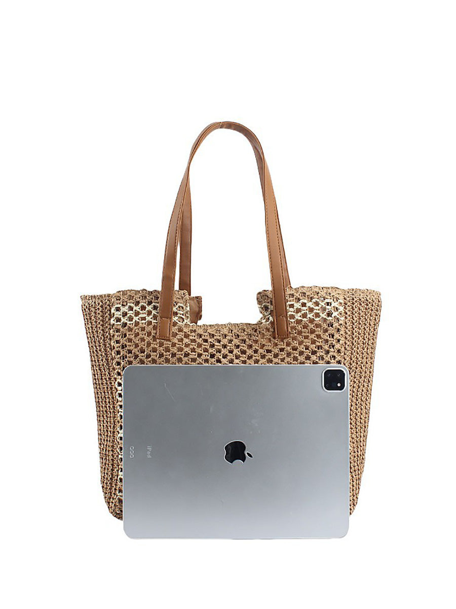 Women Summer Fashion Straw Weave Shoulder Bag