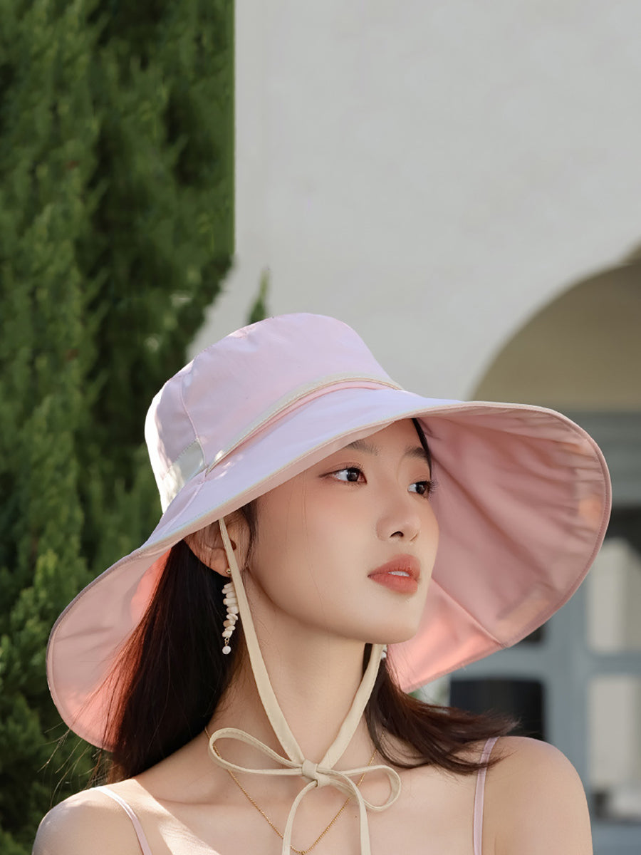 Women Casual Summer Colorblock Sunproof Hat