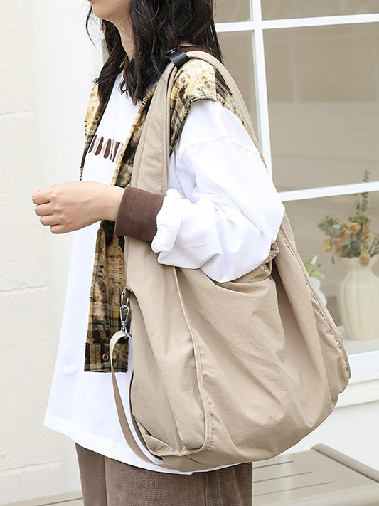 Women Casual Summer Pure Color Shoulder Bag