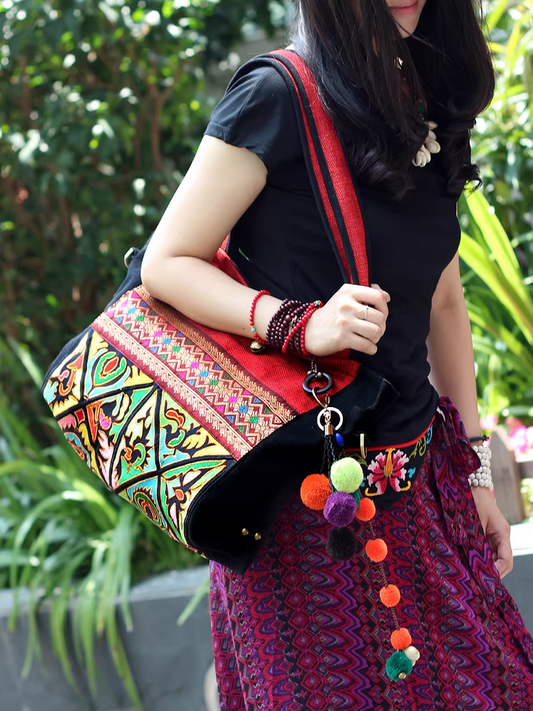 Ethnic Embroidered Shoulder Bag