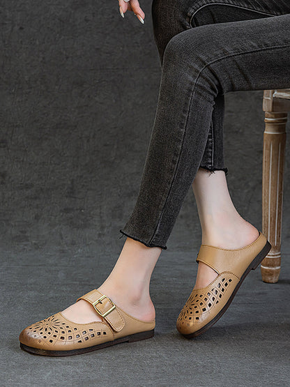 Women Summer Casual Genuine Leather Sandals