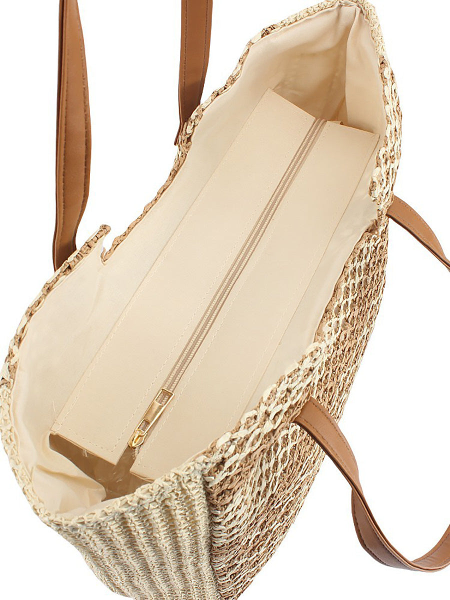 Women Summer Fashion Straw Weave Shoulder Bag