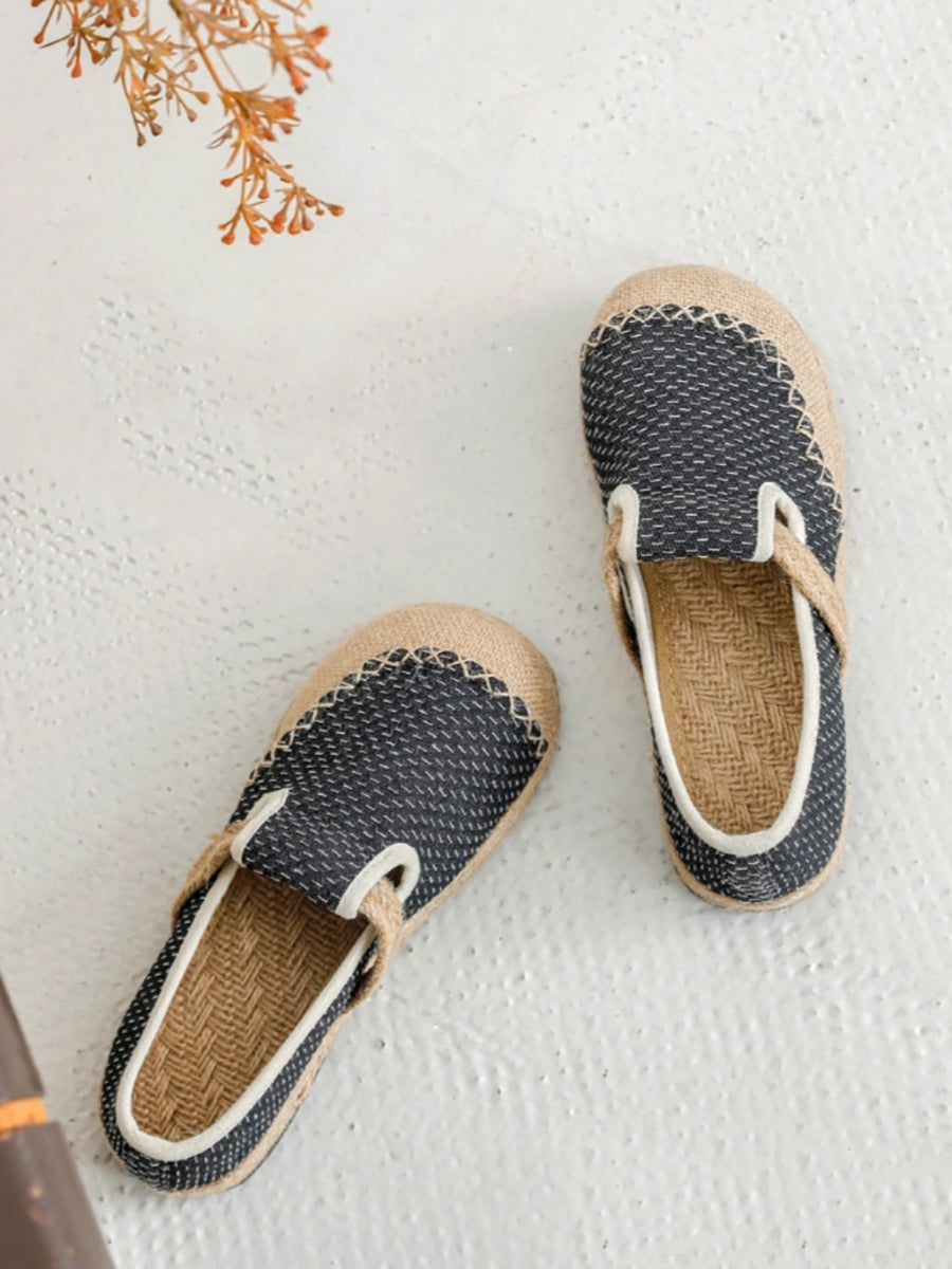 Women Summer Canvas Stitching Flat Shoes