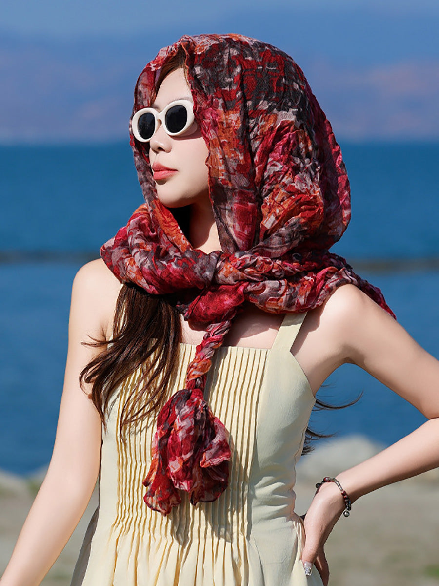 Women Fashion Hand-woven Braids Scarf