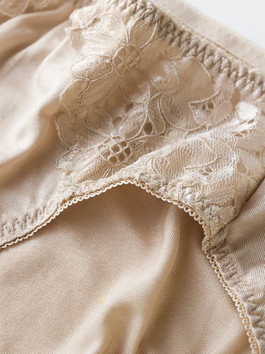 2 Pieces Women Summer Lace Flower Underwear