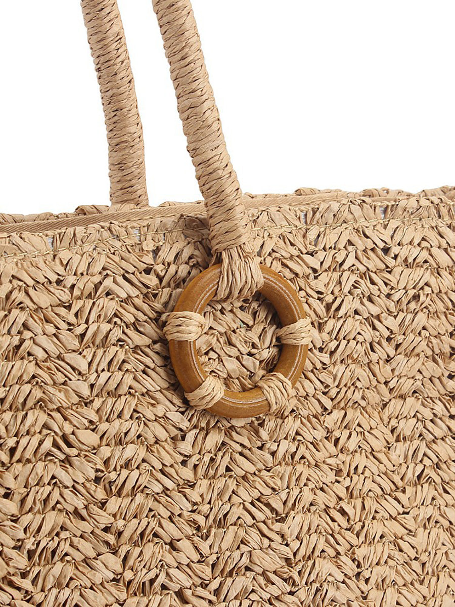 Women Casual Straw Weave Tote Bag