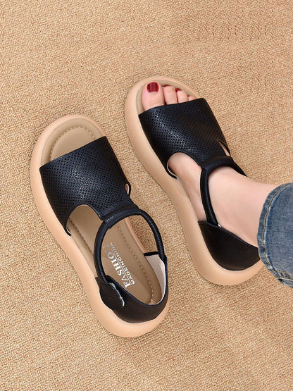 Women Summer Casual Leather Platfrom Sandals