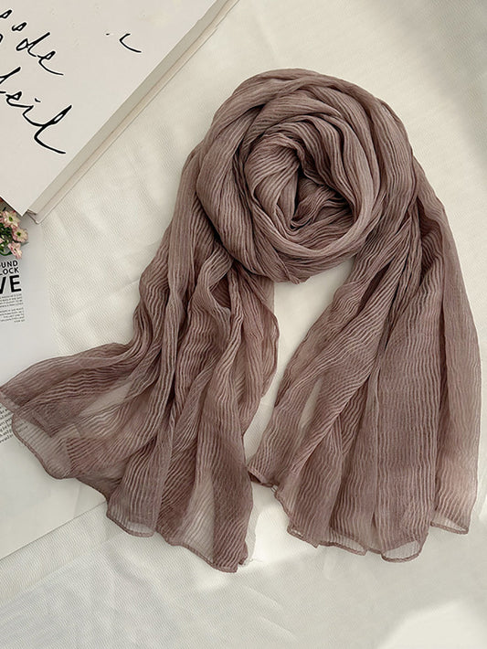 Women Thin Stripe Travel Shawl Scarf
