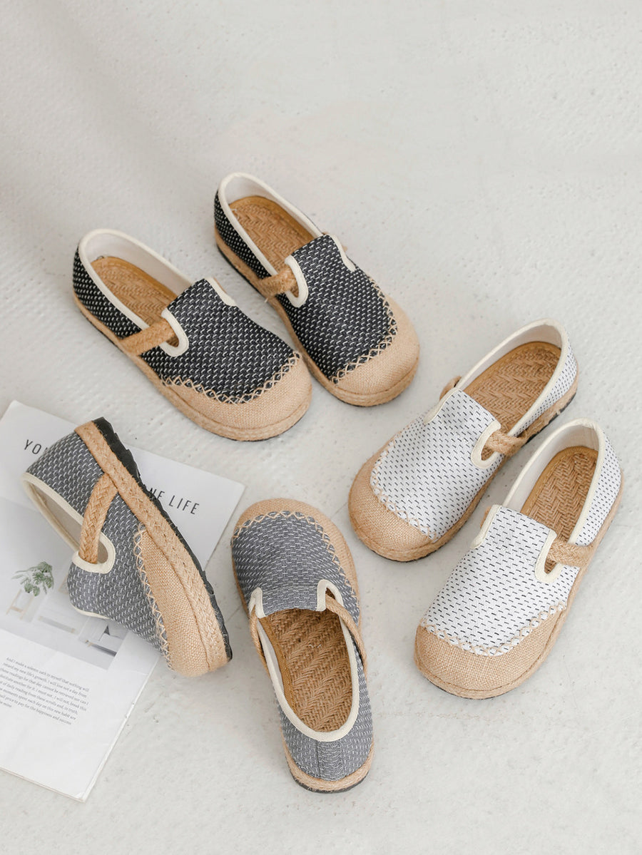 Women Summer Canvas Stitching Flat Shoes