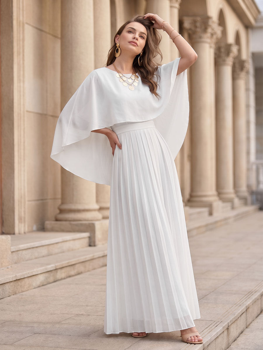 Solid Color High-low False Two Round-neck Blouses&shirts Tops