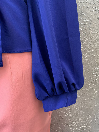 Loose Wrap Bandage Hollow Solid Color Split-Joint Blouses&Shirts Tops