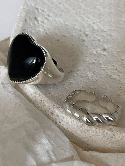 Adjustable Heart Shape Rings Accessories