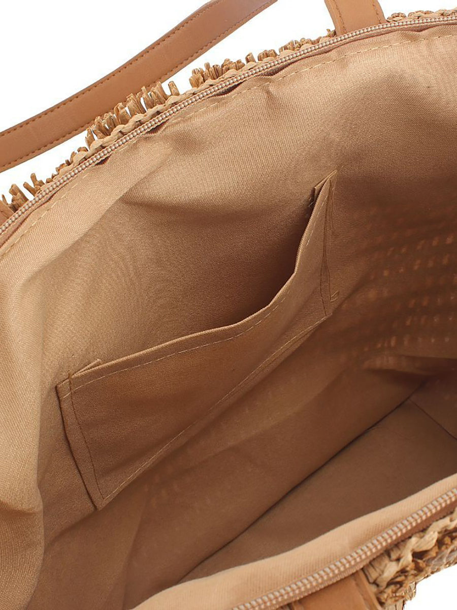 Women Casual Straw Weave Shoulder Bag Beach Bag