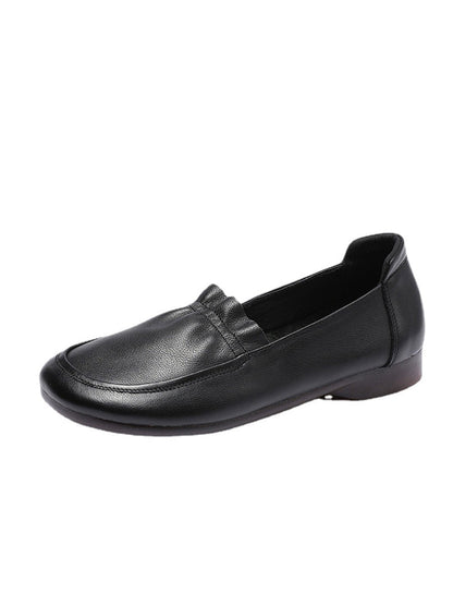Women Casual Soft Genuine Leather Low Heel Shoes