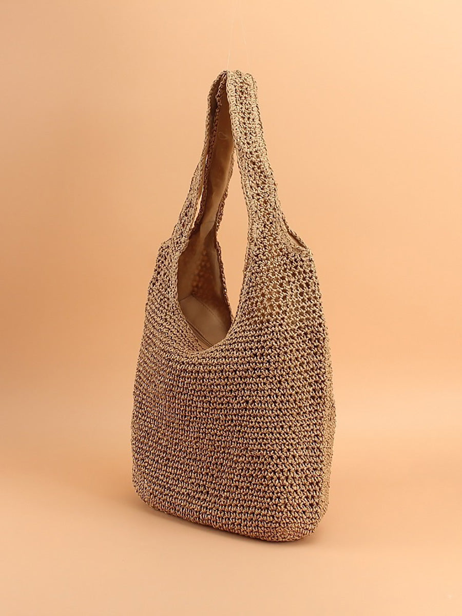 Women Summer Casual Weave Shoulder Bag