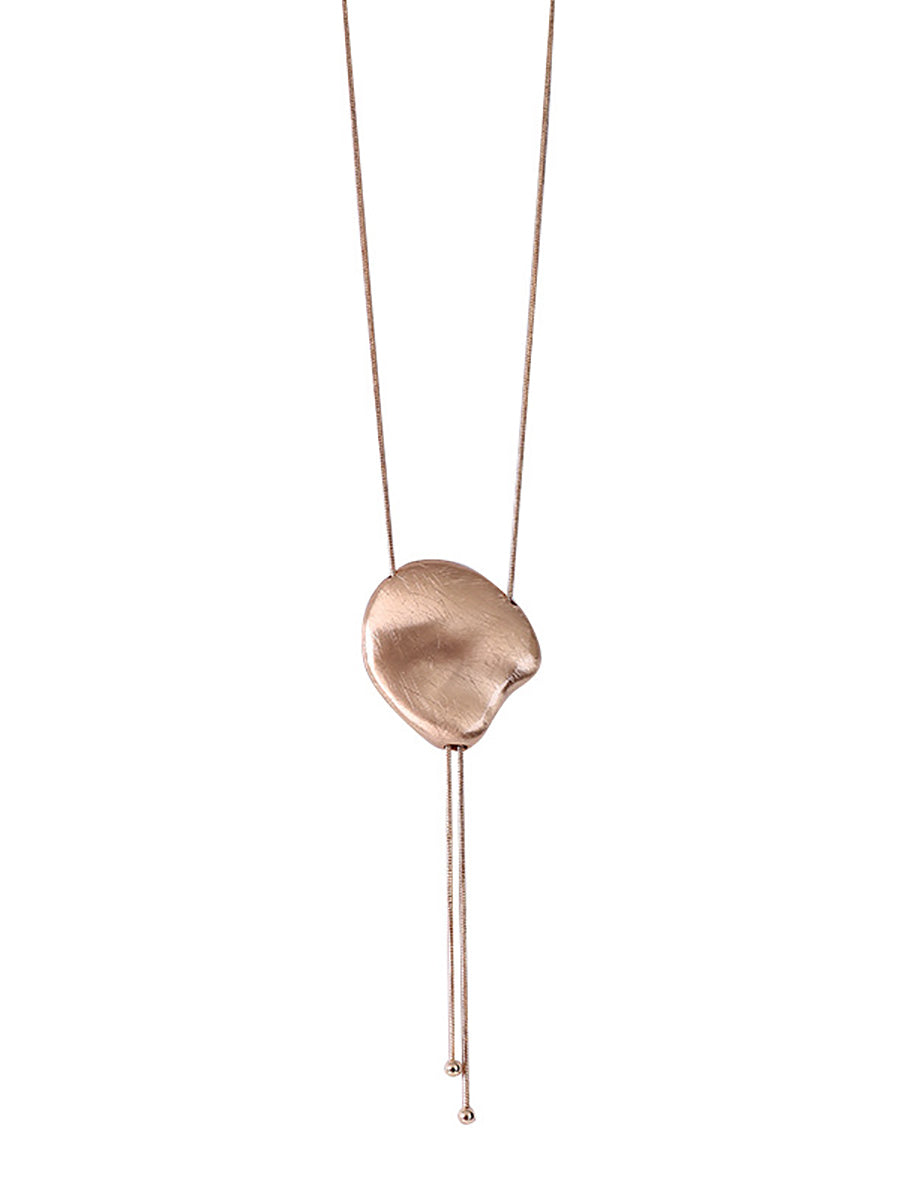 Fashion Alloy Tassel Long Sweater Necklace