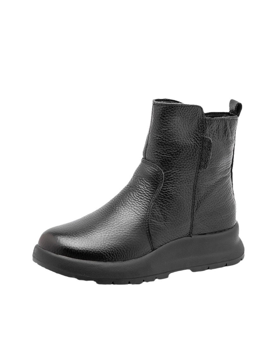 Women Vintage Genuine Leather Ankle Boots