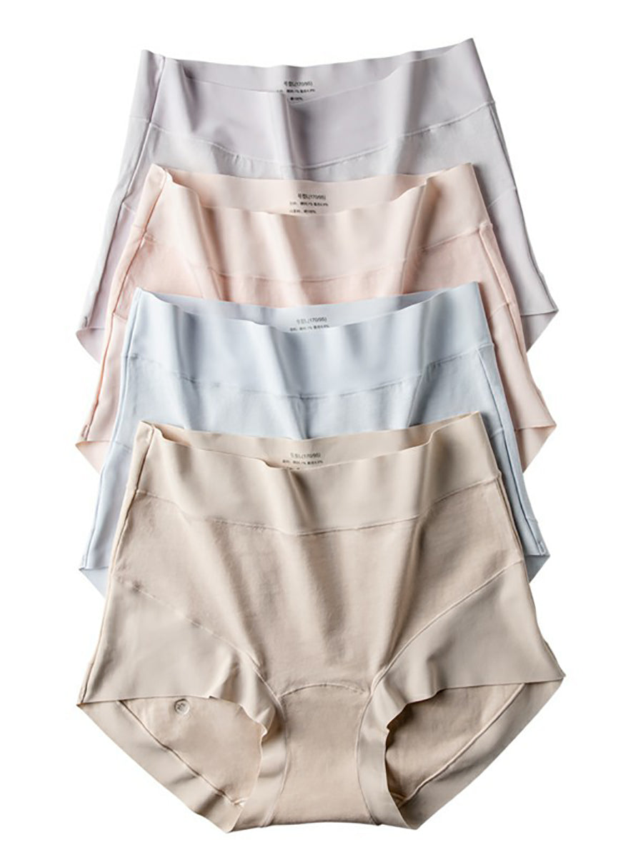 6 Pieces Summer Women High Waist Cotton Underwear