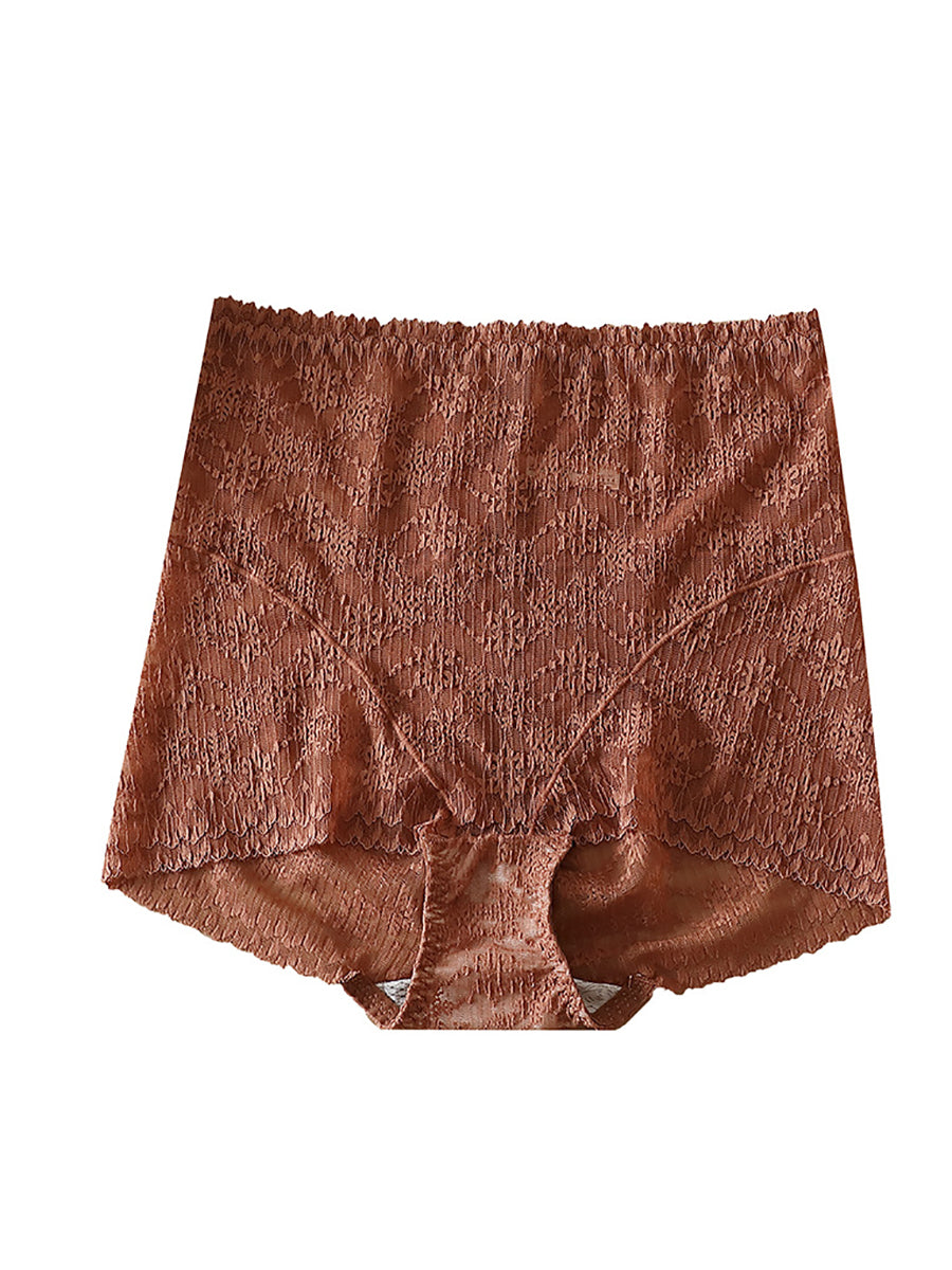 3 Pieces Women Artsy Lace High Waist Underwear