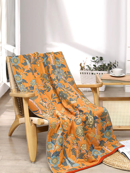 100%Cotton Flower Print Adult Bath Towel