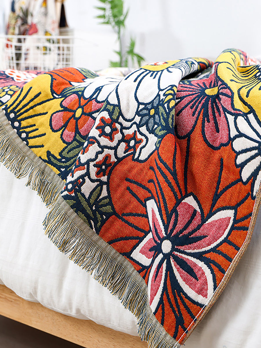 100%Cotton Flower Jacquard Quick-dry Adult Bath Towel