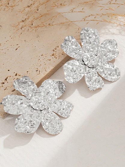 Irregularity Flower Shape Earrings Accessories