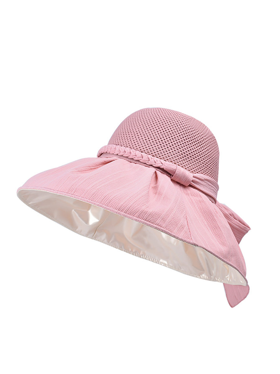 Women Summer Artsy Straw Spliced Sunproof Hat