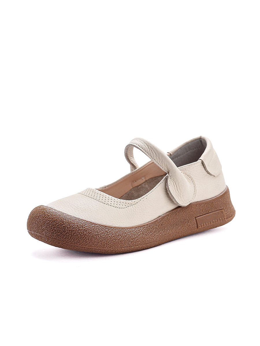 Women Spring Genuine Leather Platform Shoes