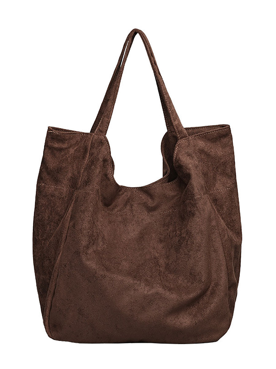 Women Casual Pure Color Flannel Bag