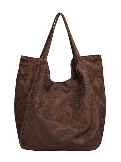 Women Casual Pure Color Flannel Bag