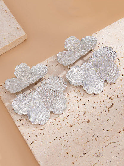 Irregularity Flower Shape Earrings Accessories