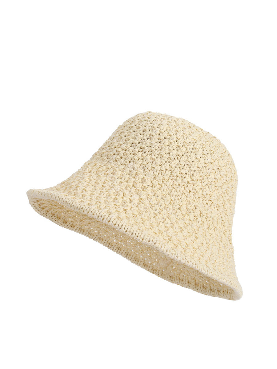Women Casual Straw Weave Sunproof Hat