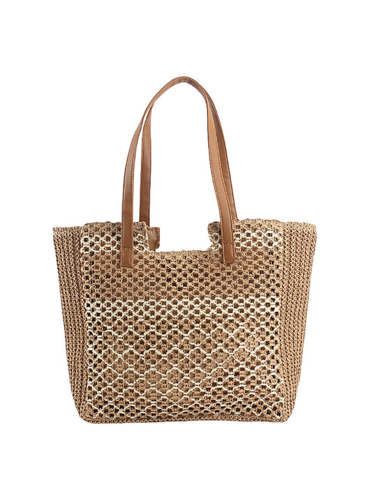 Women Summer Fashion Straw Weave Shoulder Bag