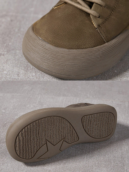 Women Summer Genuine Leather Strap Flat Shoes