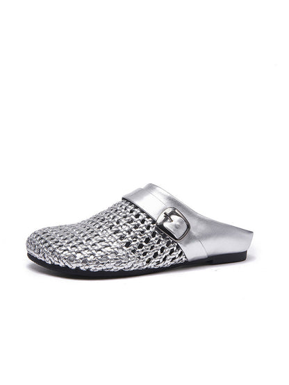 Women Casual Summer Weave Hollow Out Slippers