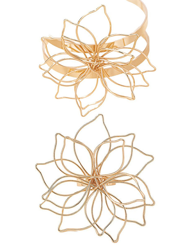 Flower Shape Bracelet Accessories + Rings Accessories