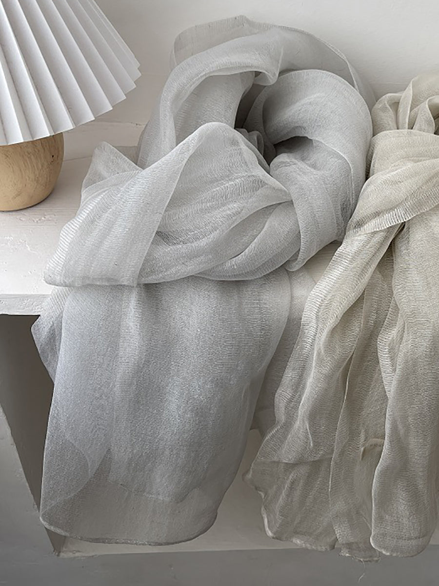 Women Summer Casual Pure Color Shawl Scarf