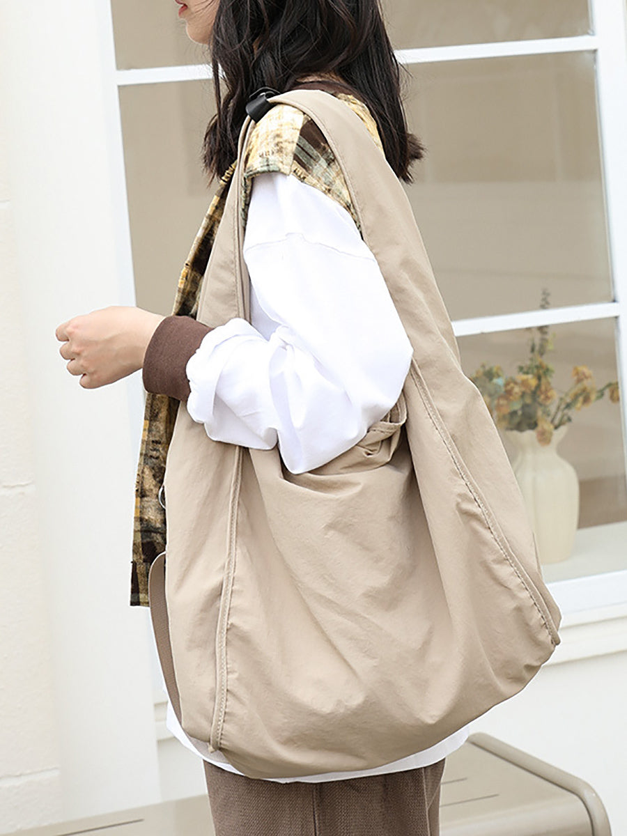 Women Casual Summer Pure Color Shoulder Bag