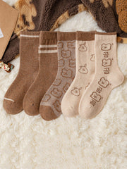 5 Pairs(Brown)