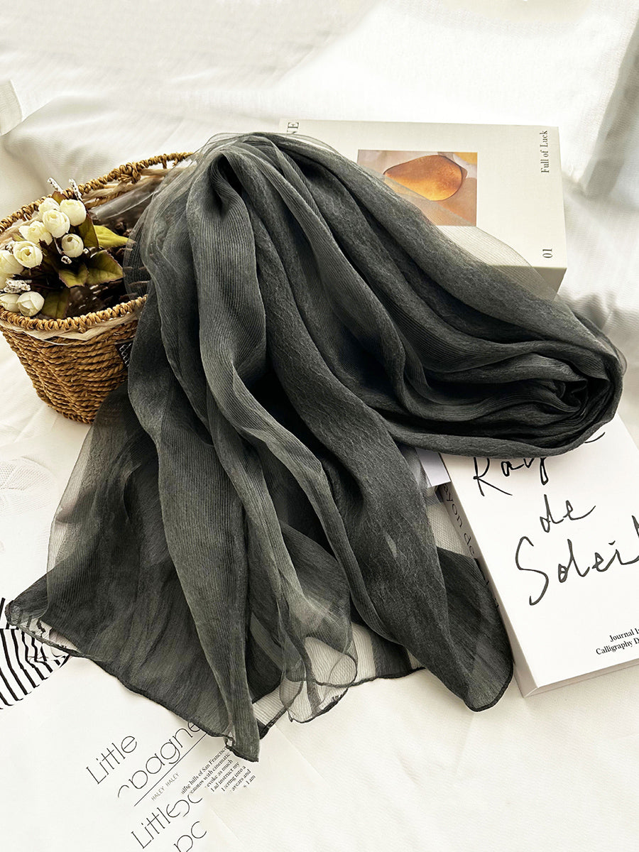 Women Summer Thin Colorblock Shawl Scarf