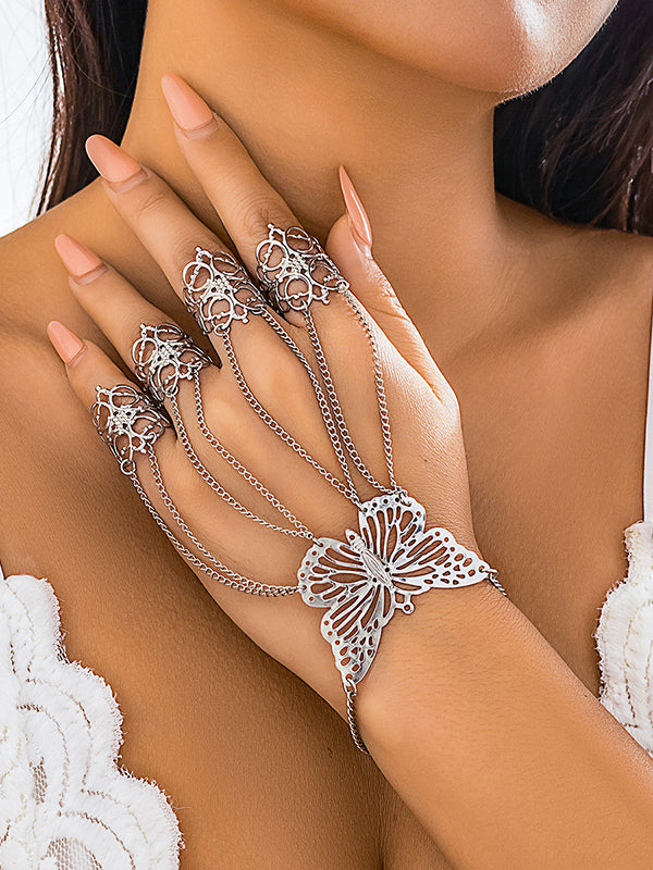 Chains Geometric Nail Protectors