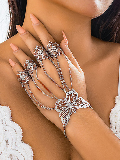 Chains Geometric Nail Protectors