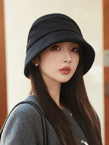 Women Winter Pure Color Warm Hat
